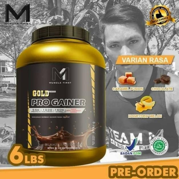 Musclefirst Gold Pro Gainer 6 Lbs Susu Gym Menaikkan Berat Badan Original