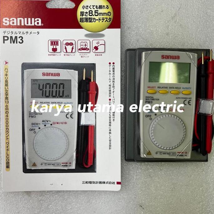NEW - multitester digital sanwa pm3 pocket digital multitester sanwa pm3