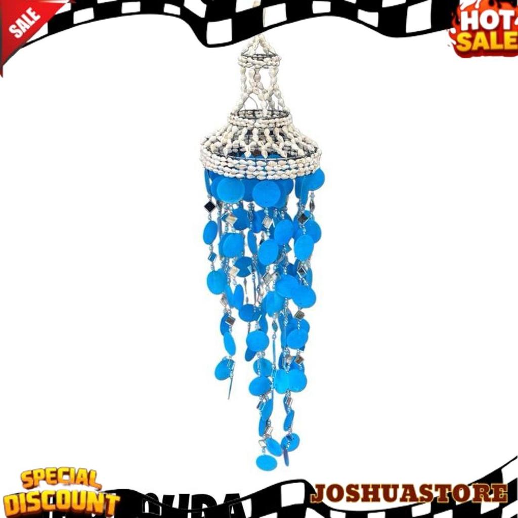 Terlaris Lonceng Angin Kerang - Wind Chime - Kerang Gantungan - Kerang Kap Lampu - Kerang Dekorasi -