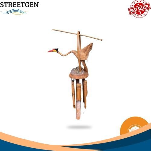 HotSale Lonceng Angin Bambu Motif Burung - Genta Angin Bambu - Gantungan Bambu - Lonceng Bambu - Lon