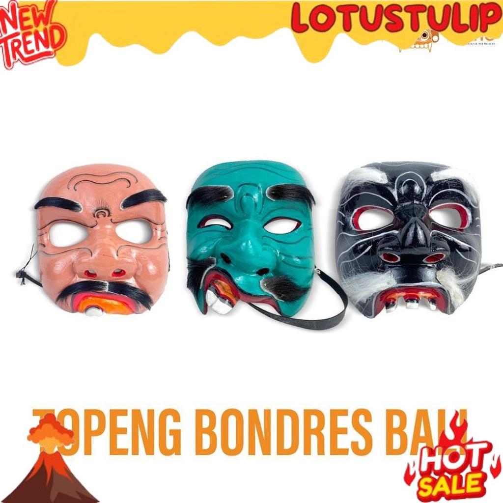 Big Sale Topeng Bondres - Topeng lawak Bali - Topeng bibir sumbing - Topeng Kayu - Topeng Bali - Top