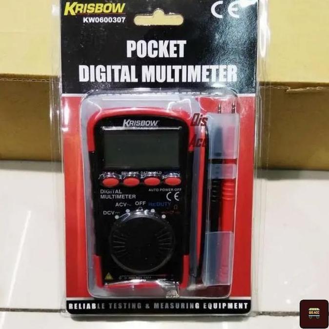 BEBAS ONGKIR - KRISBOW Pocket Digital Multimeter Multitester 500 Volt KW06-307