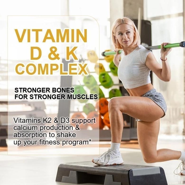 Beworths Usa Vitamin D3 + K2 5000Iu 200 Mcg 120 Kapsul Vit D3K2 5000 Iu Original