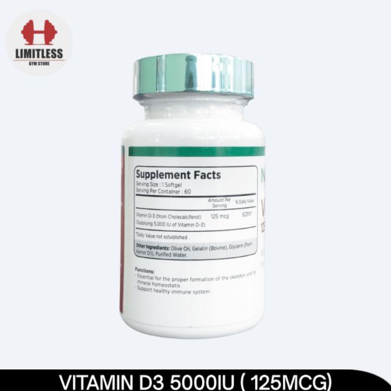 [Promo] Nutriwell Vitamin D3 5000 Iu 60 Softgel - Vit D 5000Iu Original