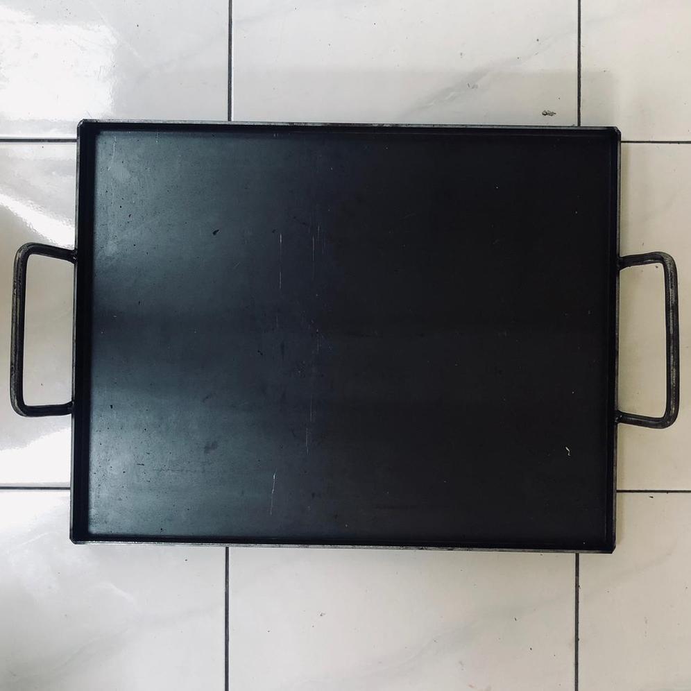 Wajan Roti Bakar Martabak Baja Hitam Tebal 3.5mm Premium Tekuk Alat Masak Khusus