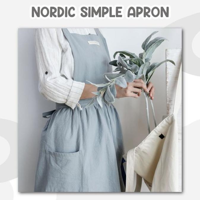 Nordic Simple Apron / apron / celemek korea