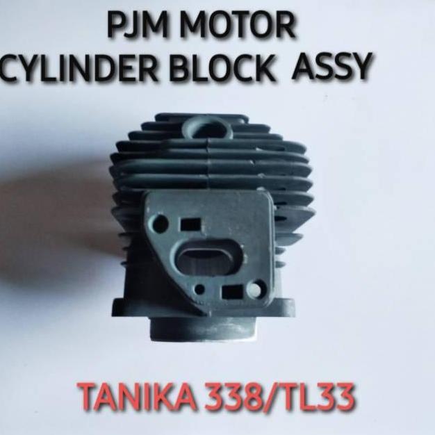 tl33 cylinder Block Assy Blok Komplit Boringan Mesin Potong Rumput  BG330 338 TL33 TL33 pro Turbo Ta