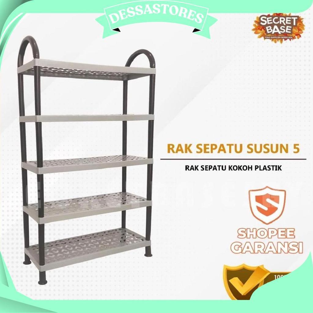 Rak Sepatu Susun - Rak Besar / Tempat Sandal / Rak Sepatu Kokoh Plastik Promo