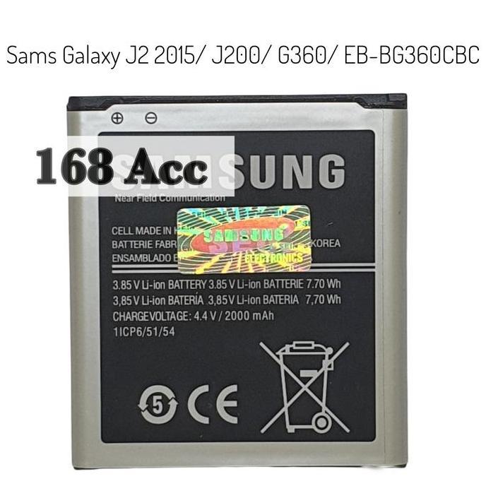 DT83 >> Baterai Batre Samsung Galaxy J2 2015 / J200 / EB-BG360CBE Original Battery Batrai
