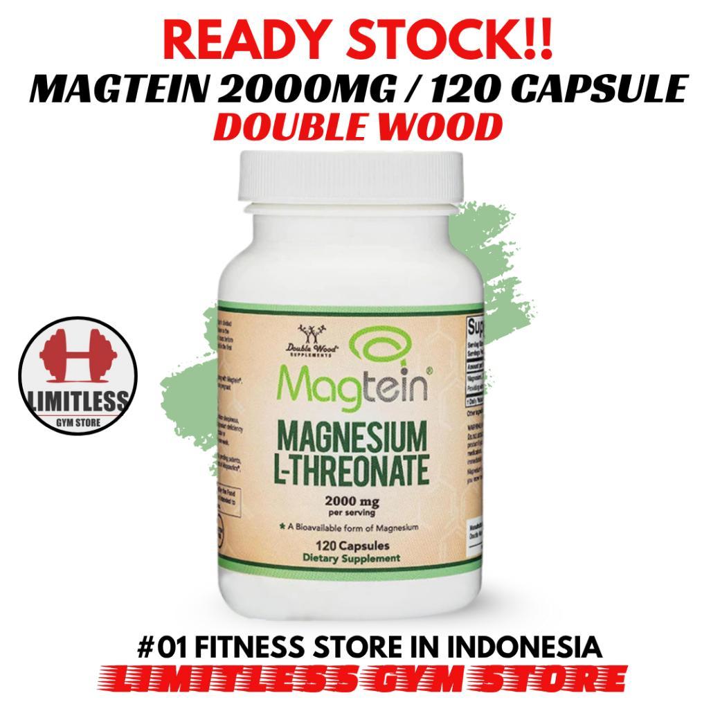 (Promo) Doublewood Usa Magtein Magnesium L-Threonate 2000Mg - 120 Kapsul Brain Focus L Threonate Ori
