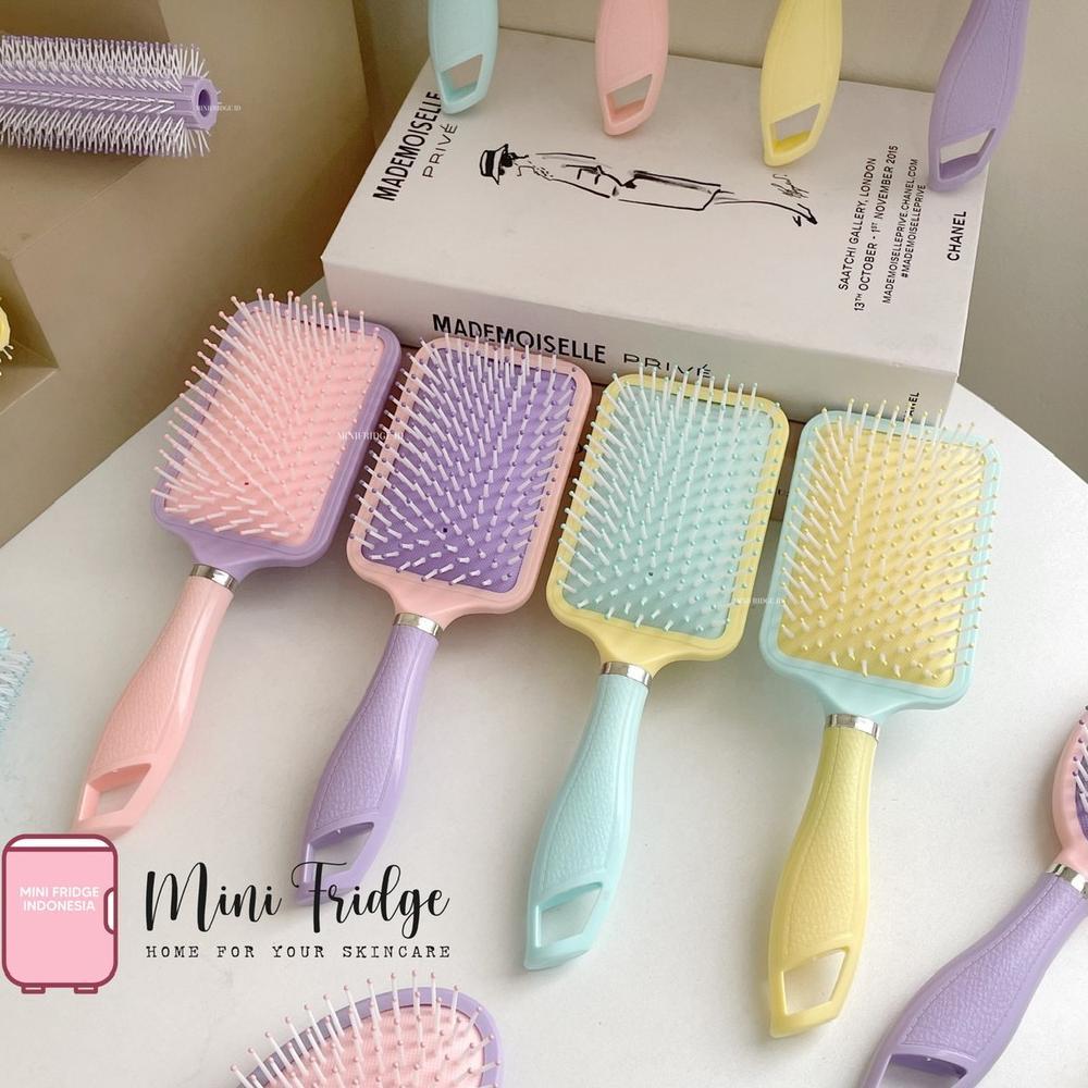 Baru [MINIFRIDGE] KEIO Sisir Rambut  Anti Kusut Besar Kotak Anti Nyangkut Detangling Brush Anti-Friz