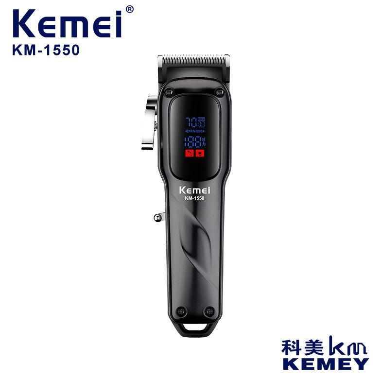 Kemei KM-1550 Hair Clipper 7000RPM 2000MAH Alat KM 1550 Cukur Rambut Elektrik KM1550