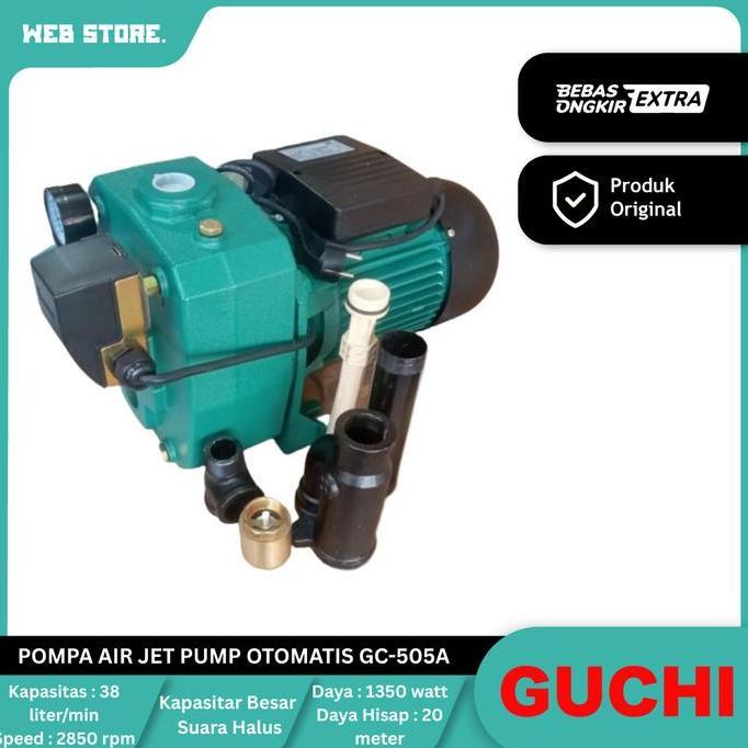 CORVUS Pompa Air Water Pump Jet Pump Sumur Dalam Otomatis GC-505A GUCHI