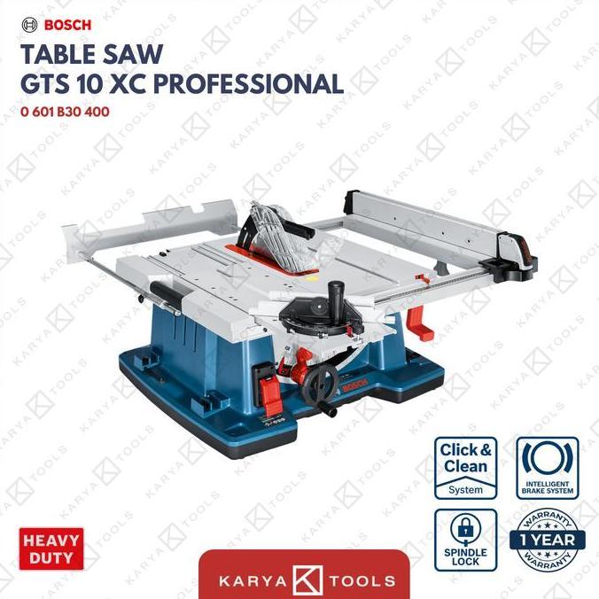 Bosch GTS 10 XC Circular Table Saw 10" Meja Gergaji Sirkular