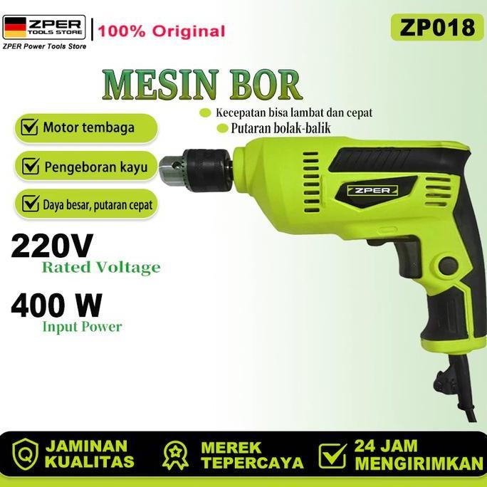 ARURU- ZPER Steker Kabel Mesin bor Bor tangan listrik Bor beton Bor tembok alat bor termurah Obeng b