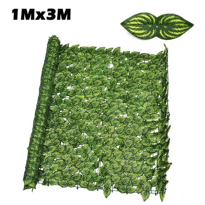 FINESSE 1M x 3M Daun plastik rambat dinding/Daun Dinding semangka/ Daun artifisial /daun rambat plas
