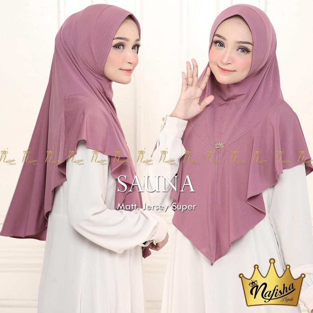 Jilbab Instan Pad Sauna Jersey Super Nafisha