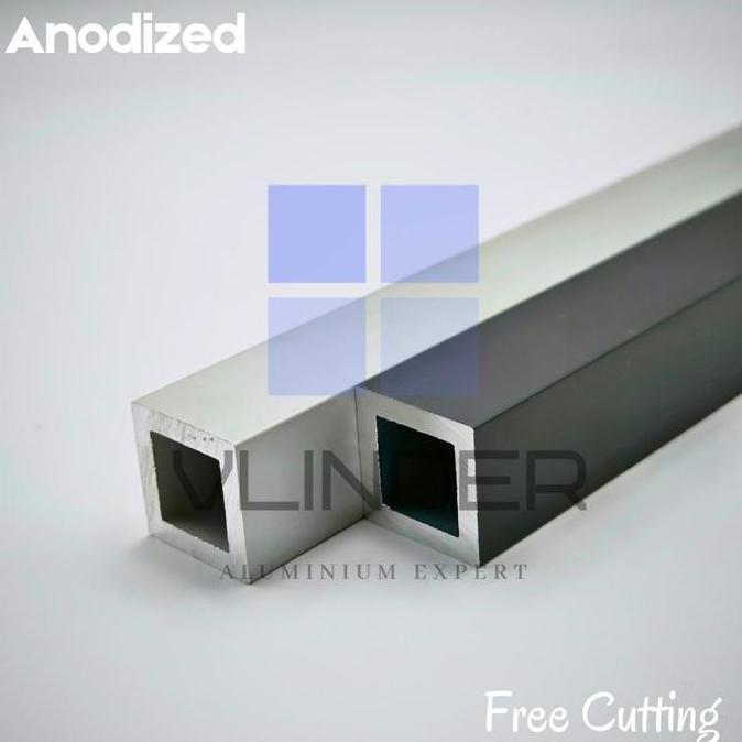 HOLLOW ALUMINIUM 19 MM X 19 MM, T. 3.18 MM ORIGINAL DAN TERPERCAYA