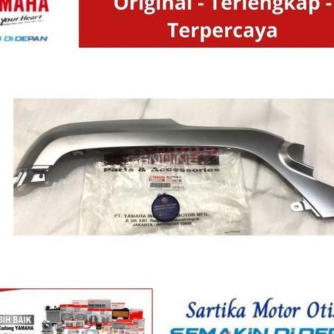 Original Mole Side Cover 1 & Cover 2 / Cover Mole Sayap Sirip Bawah Silver Yamaha Fazzio