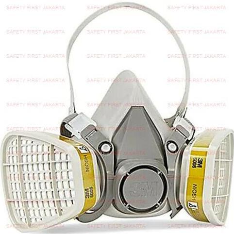 3M Original Masker Face Mask 6200 Filter 6006 Half Piece Respirator