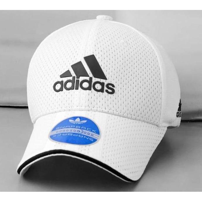 TOPI BASEBALL ADIDAS LOGO ORIGINAL WHITE CAPS / TOPI PRIA WANITA