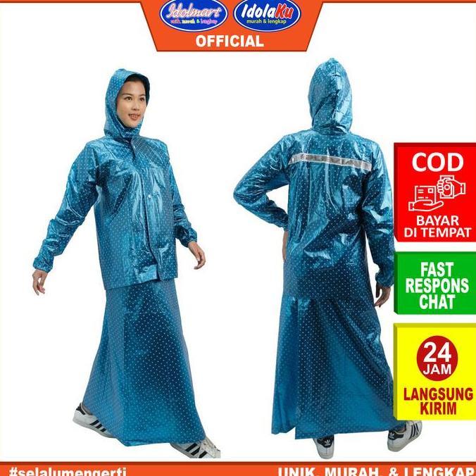 * IDOLMART Jas Hujan Plevia 870 Jaket Rok / Jas hujan wanita Rok 870 *