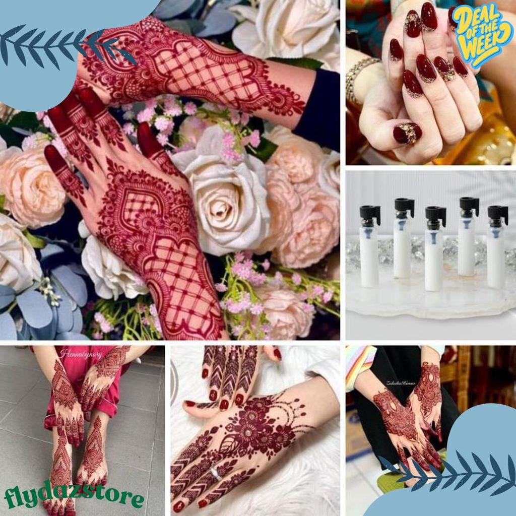 Wajib Punya Fre Lem Hena Instan Pengantin Maron Hena Stiker Premium