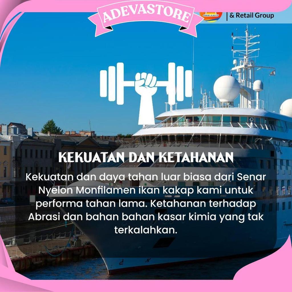 Senar Cap Ikan Kakap  Ukuran 5000 (140)  Per Roll /Tali Senar Pancing / Senar Layangan Ori