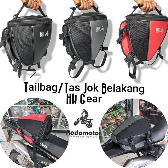 Ok HMTL7 HK Gear Tailbag Tas Jok Belakang Motor Touring Kapasitas Besar Muat Jas Hujan & Barang Keci