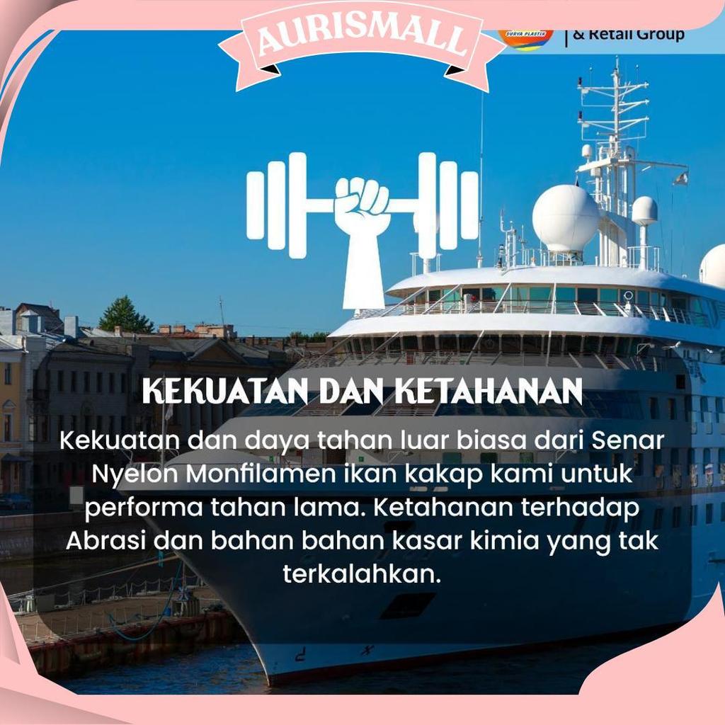 Senar Cap Ikan Kakap  Ukuran 2500 (110)  Per Roll /Tali Senar Pancing / Senar Layangan Ori