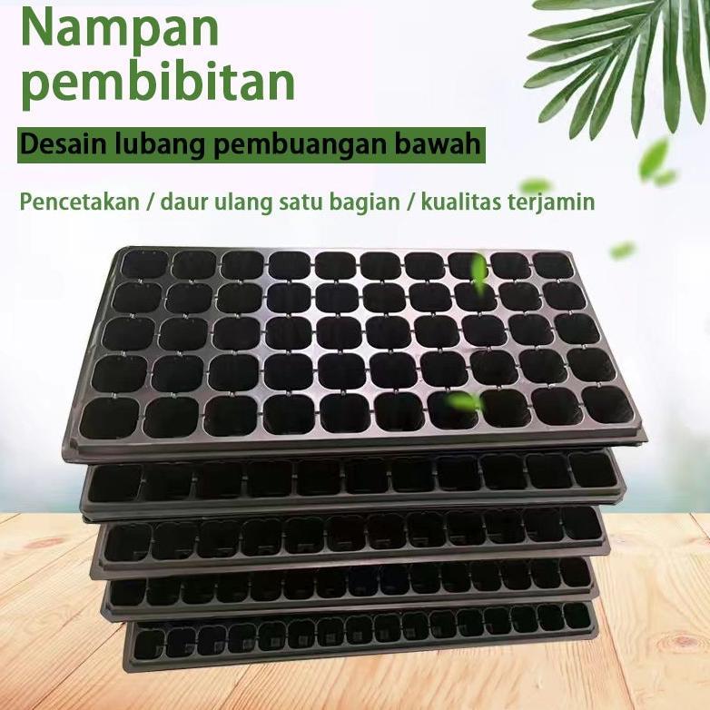 Promo Cod 1 Pcs Tray Semai Atau Pot Semai Atau Pot Tray Semai Bibit Benih Dengan 21, 32, 50, 72, 105