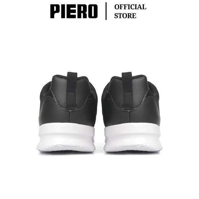 PIERO SEPATU SNEAKERS PRIA JOGGER STRIDE BLACK/BLACK/WHITE PIE1000401