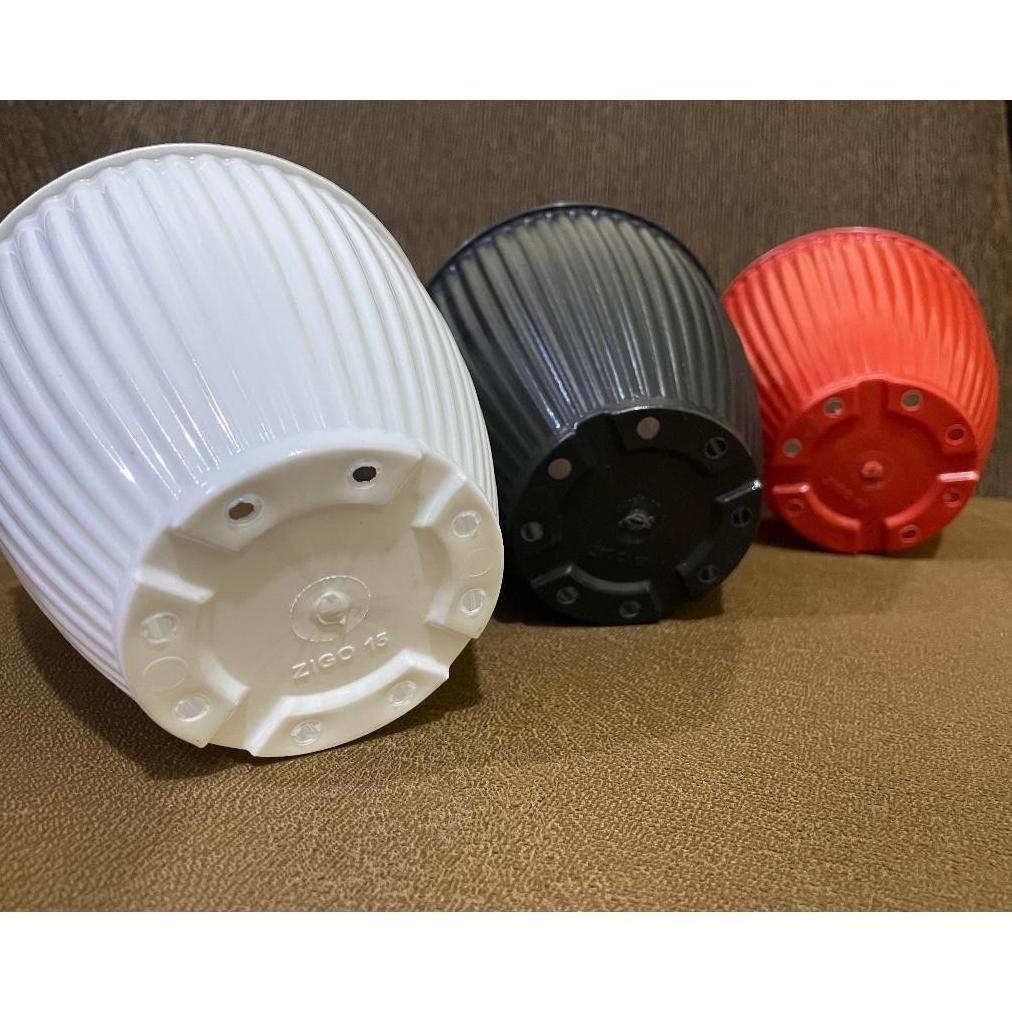 Promo Cod Promo Termurah Pot Kerang 15 Transparan Bening / Pot Zigo 15 / Pot Tanaman / Pot Hias / Po