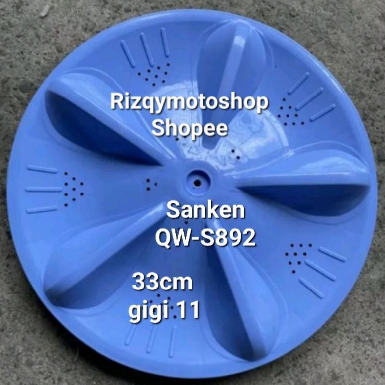 PULSATOR MESIN CUCI SANKEN QW-S892 - QW-S890-QW-S892 DIAMETER 33CM GIGI 11 Sparepart mesin cuci