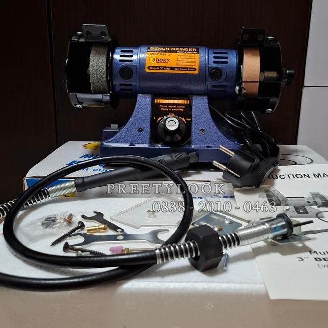 BROOK Bench Grinder Boky MD 75 MH Mesin Gerinda Duduk 3 Inch