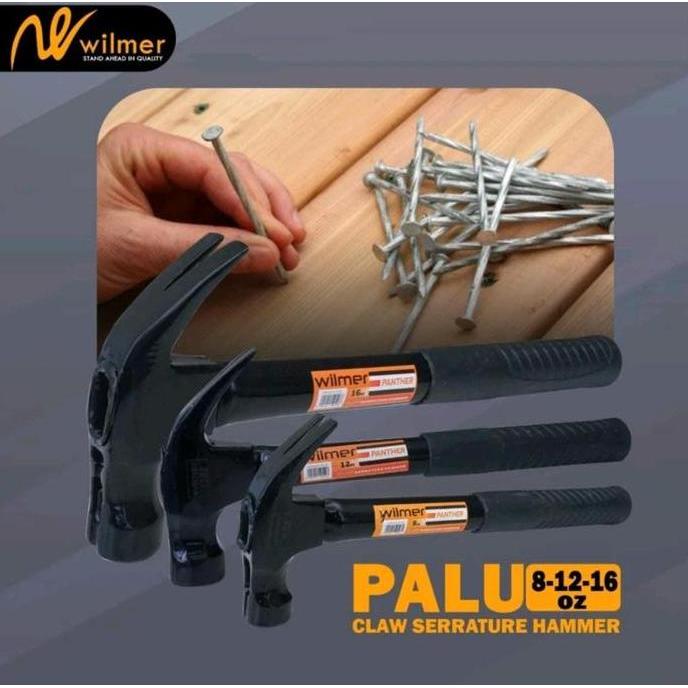 LIBARDIRT Palu Baja Hammer Martil Gagang Besi Palu Kambing 8 oz - 12 oz - 16 oz Original Wilmer - Be