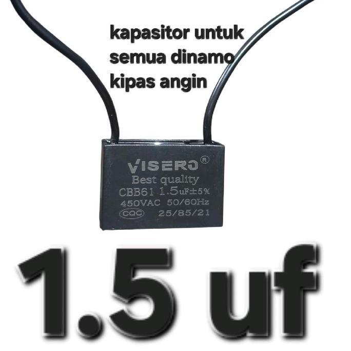 Cod 1.5Uf 1,5Uf 1.5 Uf 400V 450V 400 V Volt Kapasitor Kipas Angin Hexos