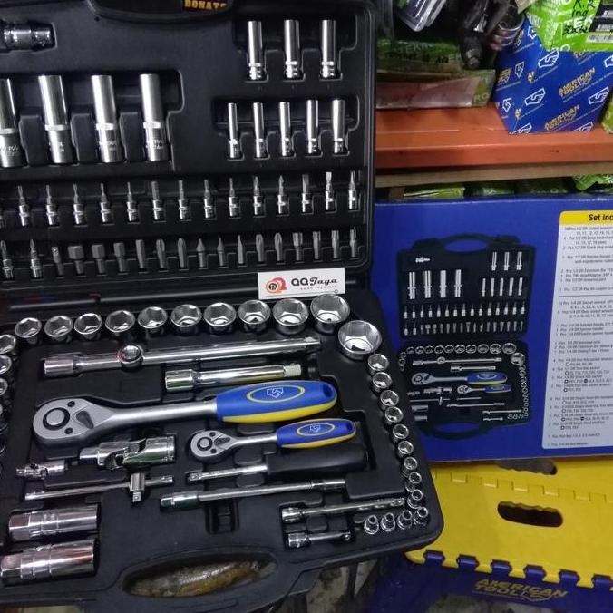Kunci sok set 94 pc American tool - Paket komplit 4 - 32 mm