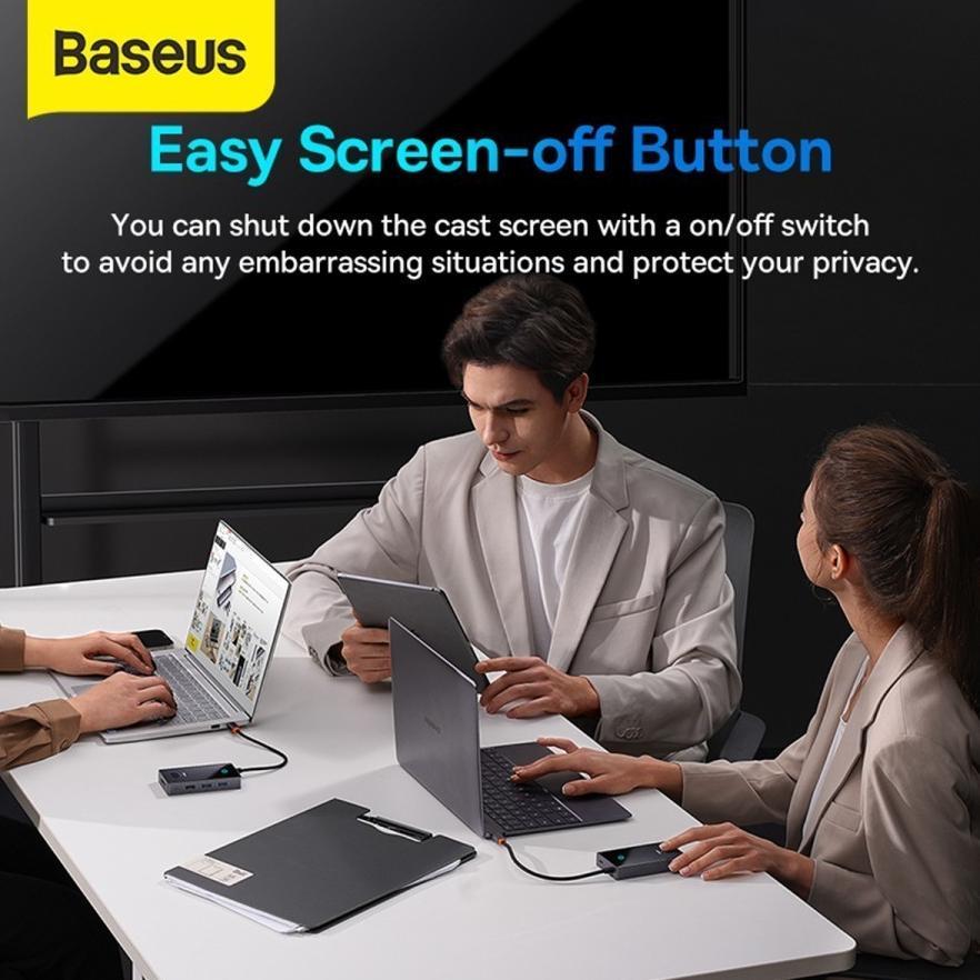 Baseus HUB PioneerJoy 5 in 1 Converter Type C to HDMI 4K 60HZ PD Port USB 3.0 100W Original Ori Adap