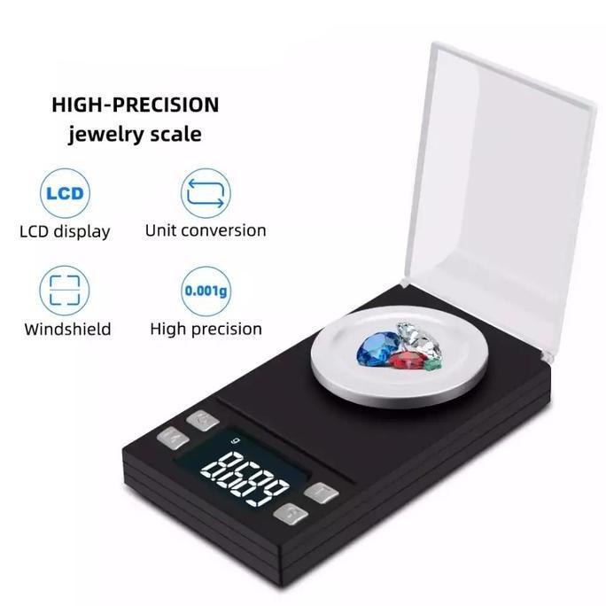 RORONOA- Pocket Scale / Timbangan Emas 100gram Akurasi 0,001gr