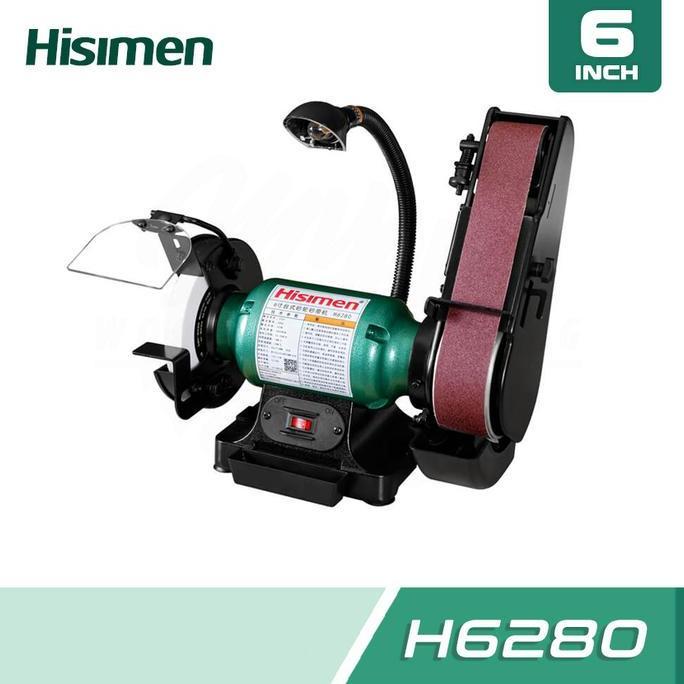 CHESS HISIMEN H6280 6" Combo Bench Grinder & Belt Sander
