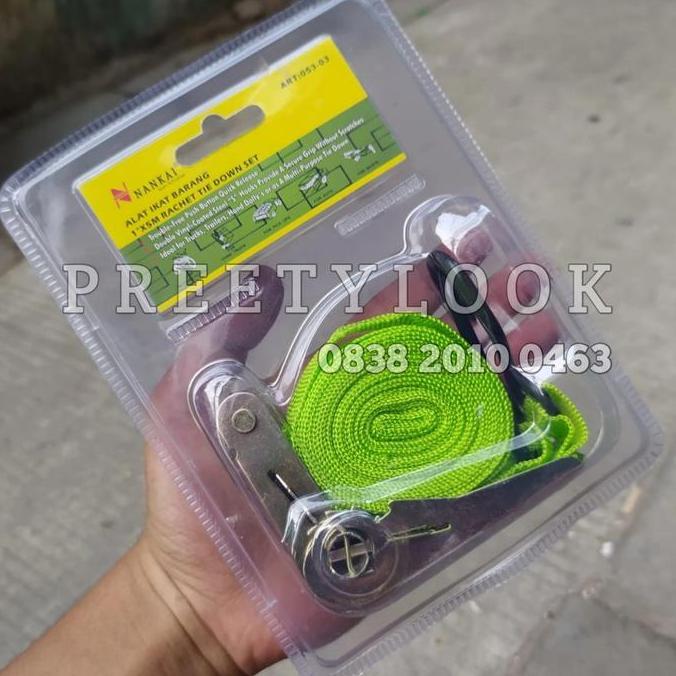 KAHONO Tali Sabuk Buat Pengikat Barang TrackBelt Lashing Belt 25 Mm X 5 Meter