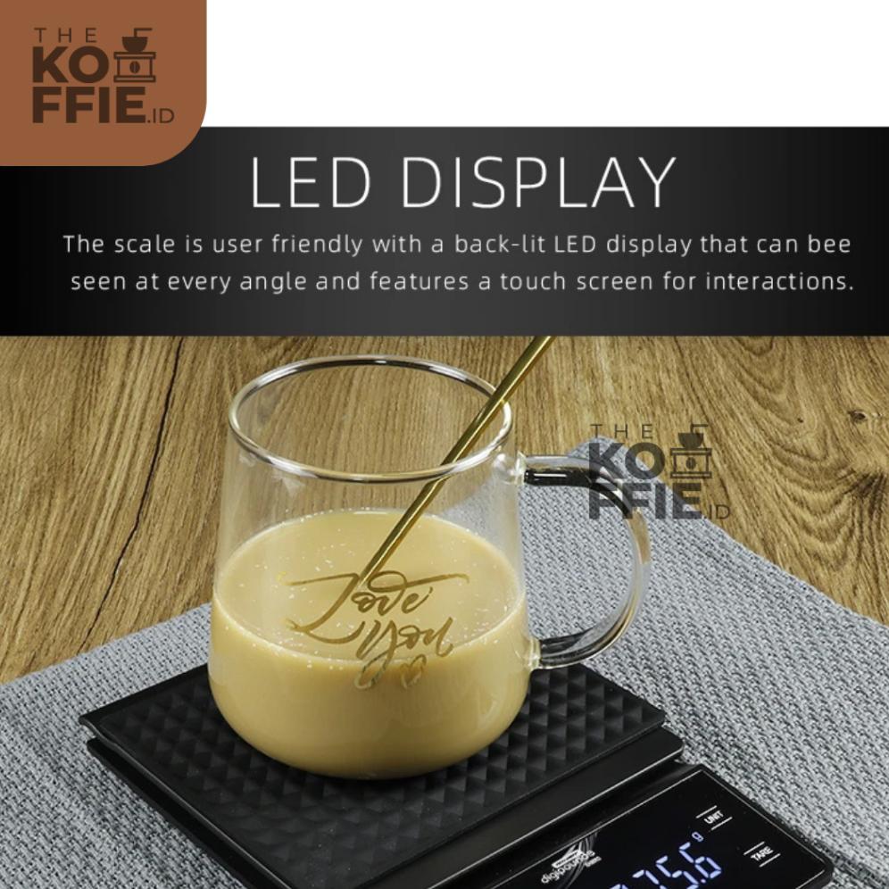 FREE Mystery Gift NOW Timbangan Dapur Digital Kitchen Scale 3 kg 0.1 g with Timer - Black scale alat