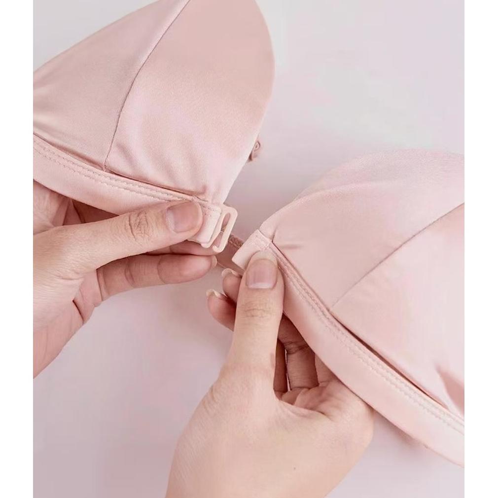 VANNESA Bra / BH / Bikini kancing depan dengan tiga gaya tali, Tali fleksibel Non kawat Busa 045 Pak