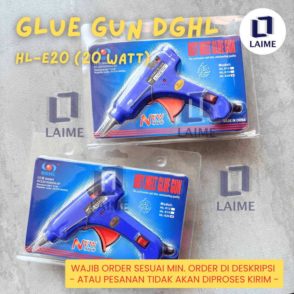 Glue Gun DGHL 20 watt - Alat Lem Tembak Lem Lilin DGHL HL-E20