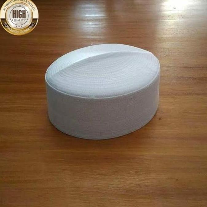 //BEST SELLER Peci Hitam Songkok KOPIAH PUTIH TEBAL POLOS HAJI HARGA GM