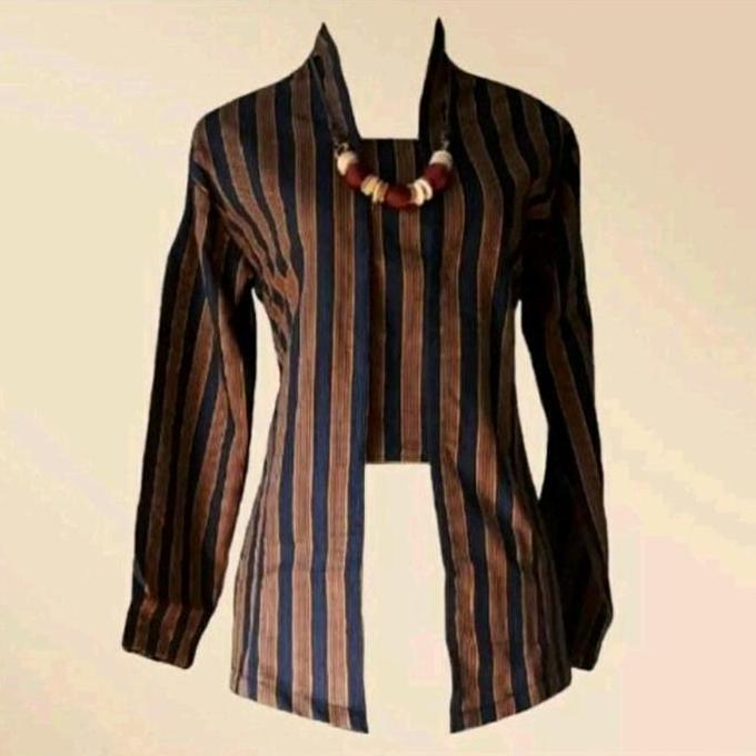 Kebaya Lurik Perempuan / Baju Lurik Jawa / Surjan Lurik Perempuan Dewasa YAN