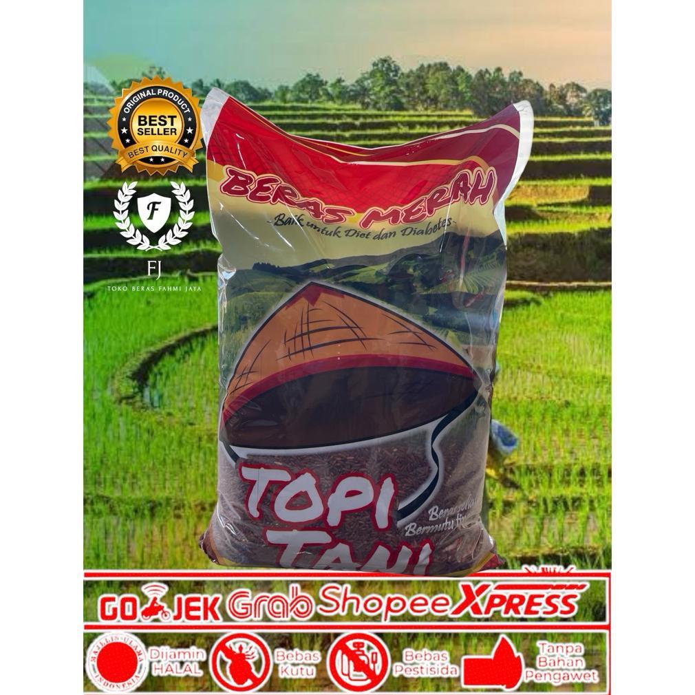 Beras Merah Cap Topi Tani 5Kg