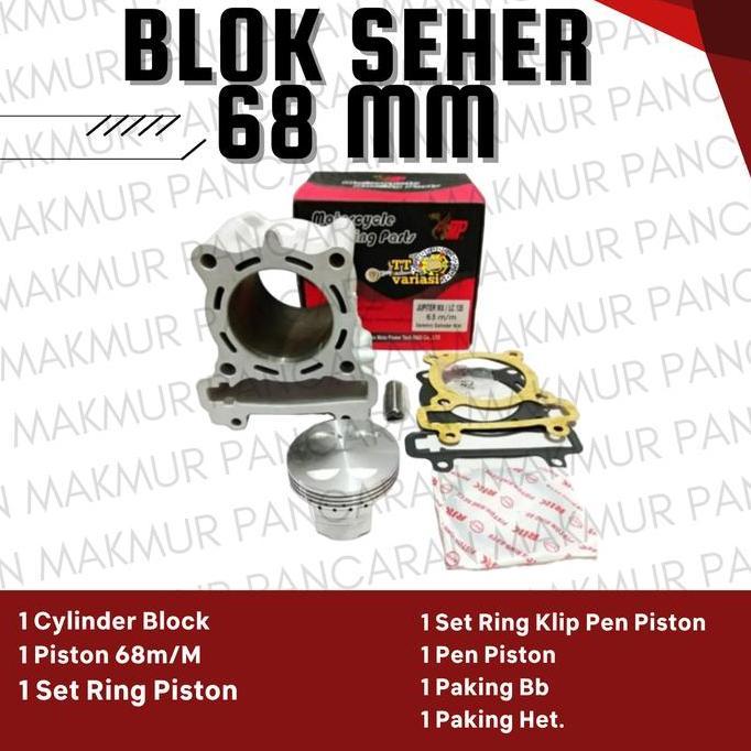 CERAMIC CYLINDER KIT /BLOK SEHER 68MM MOTOR KR150 NINJA/MEREK YSMP ORIGINAL DAN TERPERCAYA