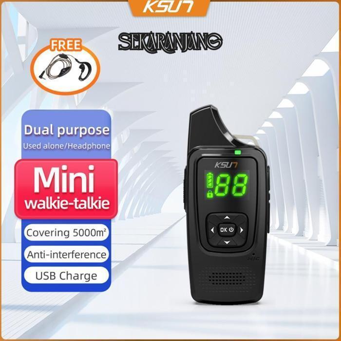 Bets Seller Ss-64 Ksun X-Tfsi Handy Talkiei V6 Mini Walkie Talkie 1Pcs Termasuk Transceiver Wireless